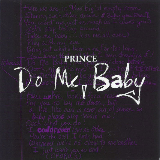 Prince - Do Me, Baby [Numbered 0465 7" Purple Vinyl]