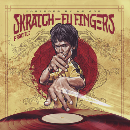 DJ T-Kut - Skratch Fu-Fingers Practice [7" Blood Red Vinyl] cover artwork
