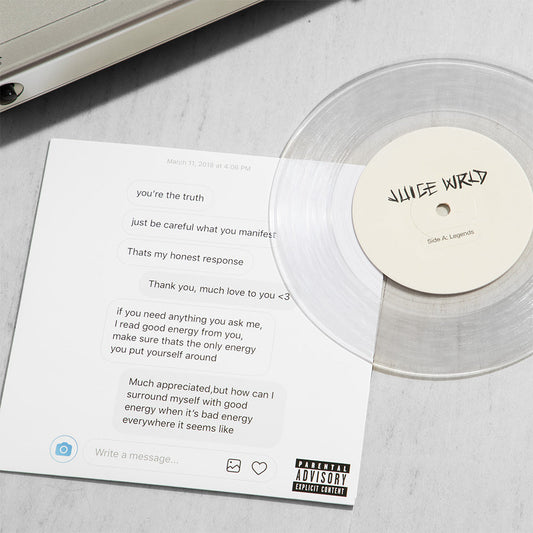 Juice WRLD – Legends / Rich And Blind [Clear Vinyl 7"] cover artwork