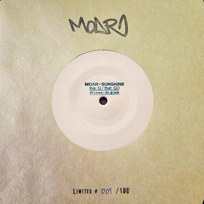 Moar – Sunshine [7"] — cover artwork