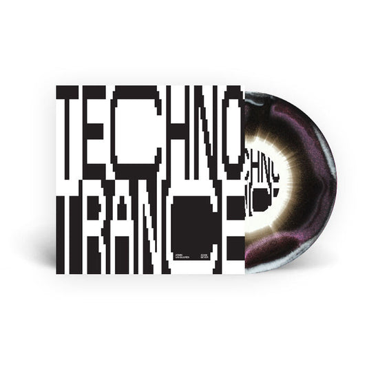 Armin van Buuren & Adam Beyer - Techno Trance [Black/Pink/White Tri-Color Effect Vinyl 12"] cover artwork