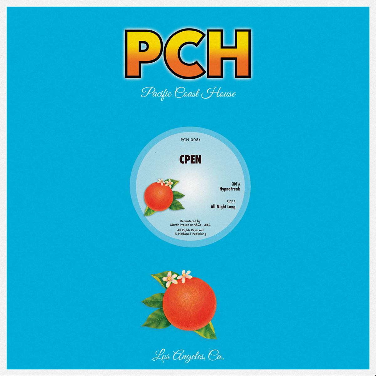 CPen – HypnoFreak / All Night Long [Orange Vinyl 12"] cover artwork