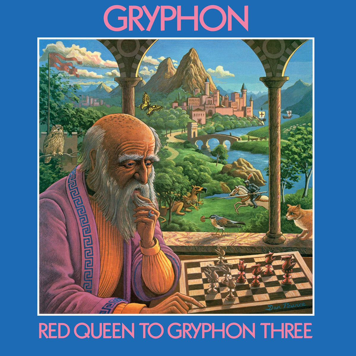 Gryphon - Red Queen to Gryphon Three [Numbered Translucent Blue 180g Vinyl LP] cover artwork