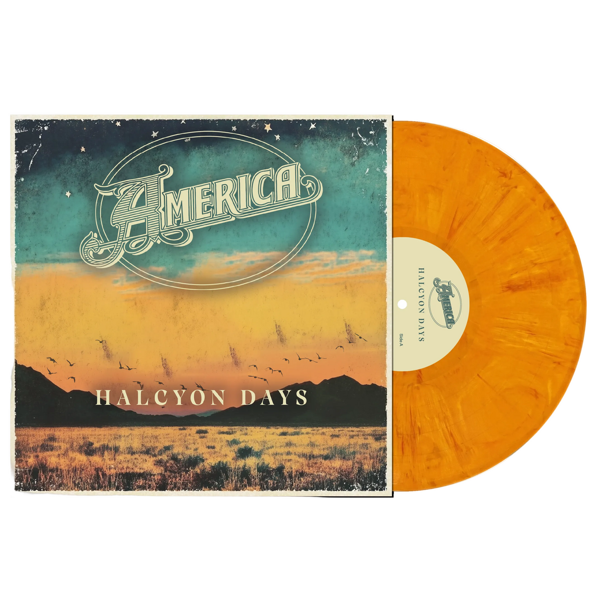 America - Halcyon Days [Orange Vinyl LP] cover artwork