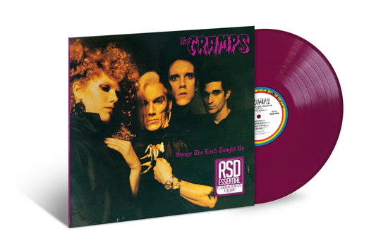 The Cramps – Songs the Lord Taught Us [Garbageman Grape Vinyl LP] — cover artwork