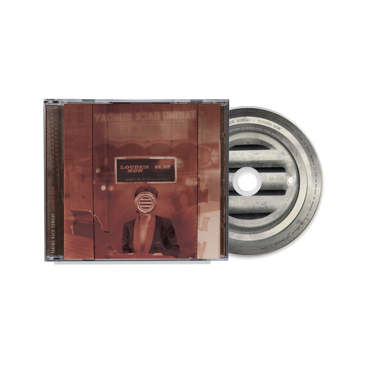 Taking Back Sunday – Louder Now (20th Anniversary) [CD] artwork and packaging