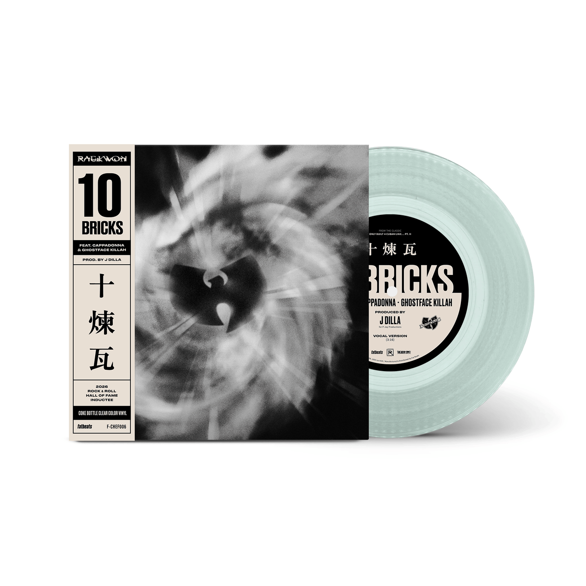 Raekwon – 10 Bricks (feat. Ghostface Killah & Cappadonna) [Coke Bottle Clear 7" Vinyl] release artwork