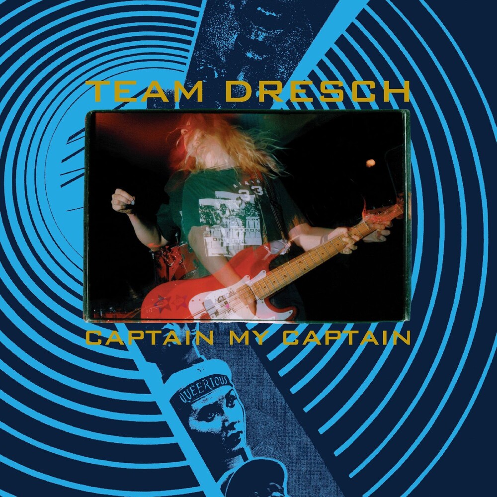 Team Dresch – Captain My Captain [Bass Guitar Red Vinyl LP] release artwork