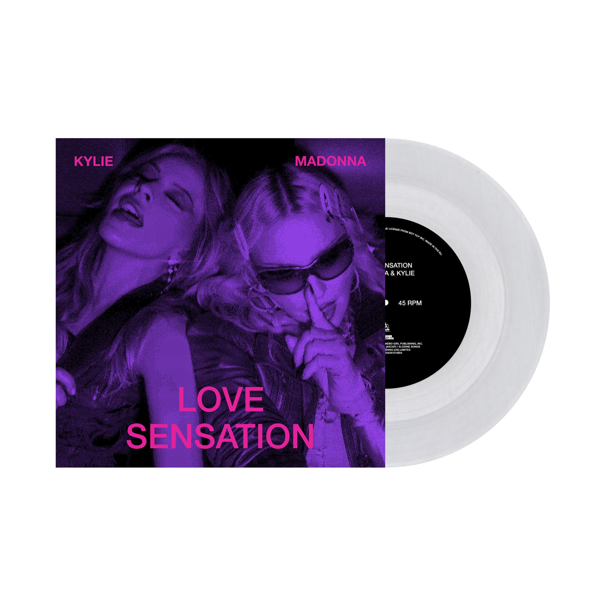 Love Sensation 7 inch clear vinyl