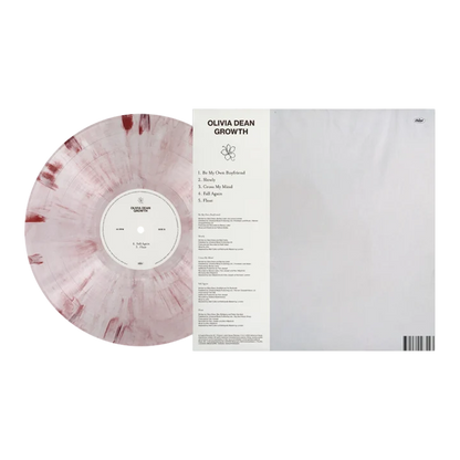 Olivia Dean Growth Pink Marble vinyl detail 2