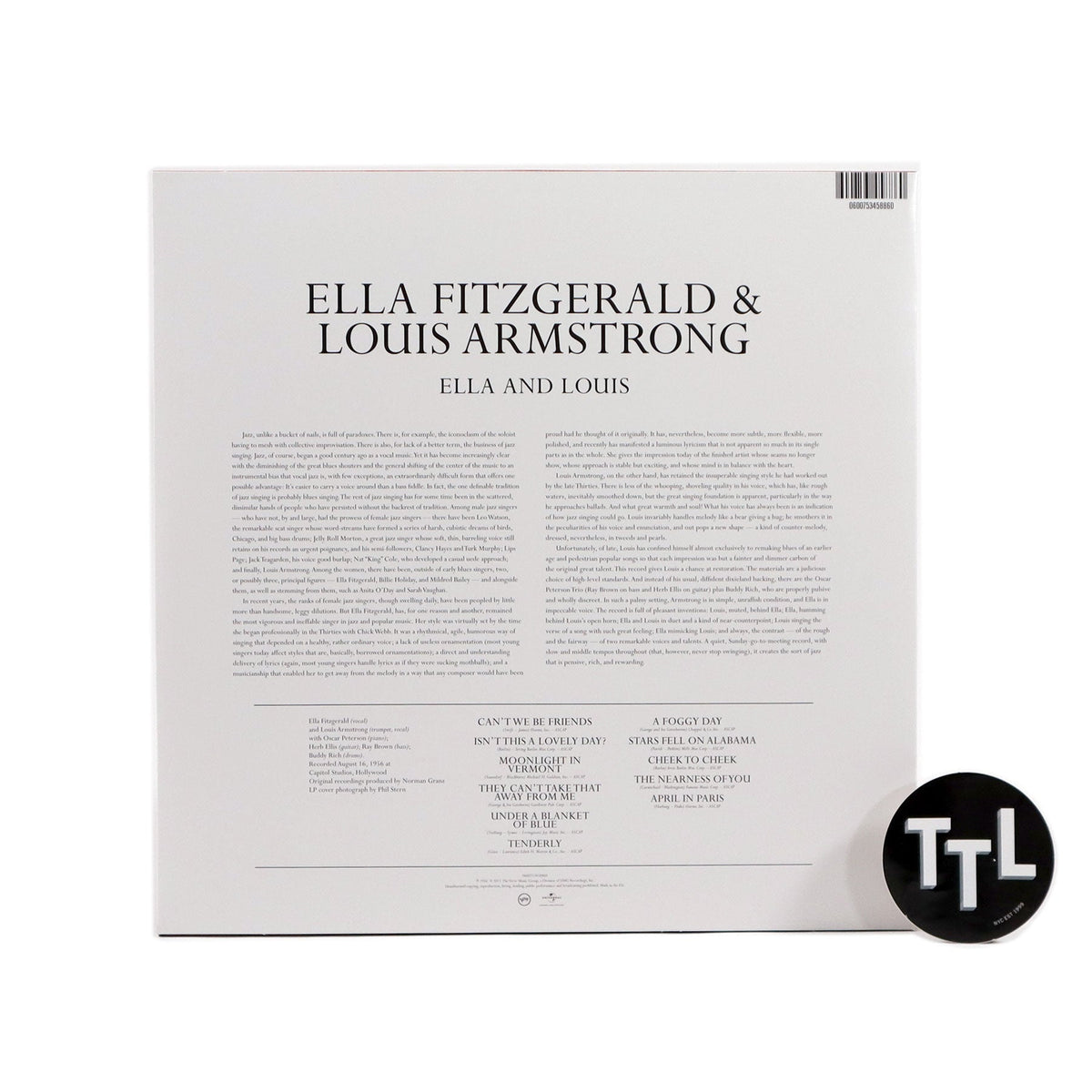 Ella Fitzgerald & Louis Armstrong - Ella and Louis [LP]