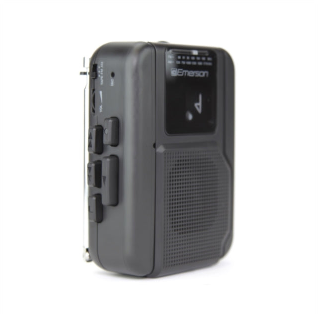 Emerson EPC-1001 portable cassette player with Bluetooth, black