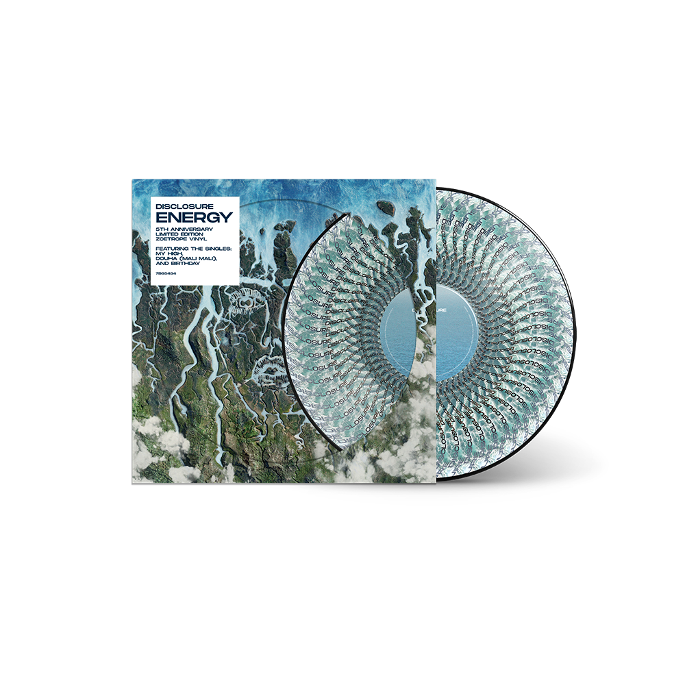 Disclosure - Energy [5th Anniversary Zoetrope LP] - cover and packaging