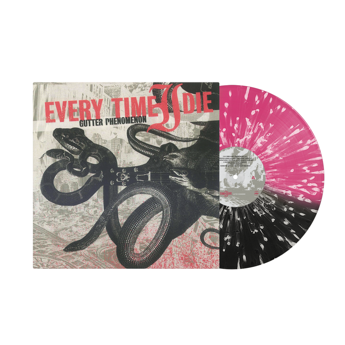Every Time I Die - Gutter Phenomenon [Triple-Color Vinyl] - album cover and vinyl
