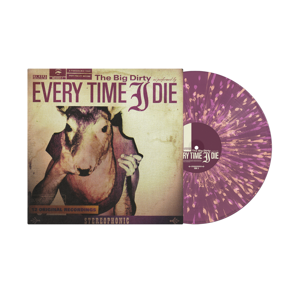 Every Time I Die - The Big Dirty [Ghostly Purple Vinyl] - album cover and vinyl