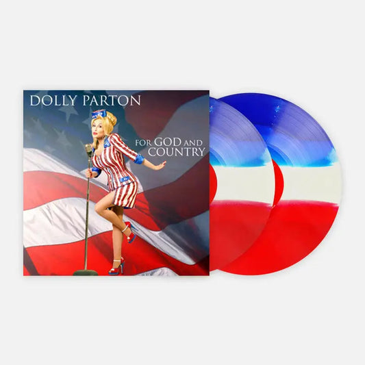 Dolly Parton - For God and Country [2LP Red, White and Bluegrass Vinyl / Numbered] cover art