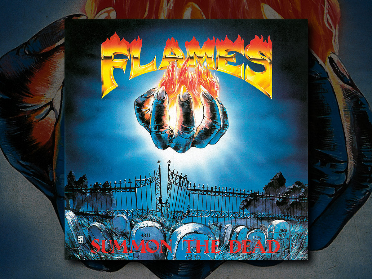 Flames - Summon The Dead vinyl LP cover artwork