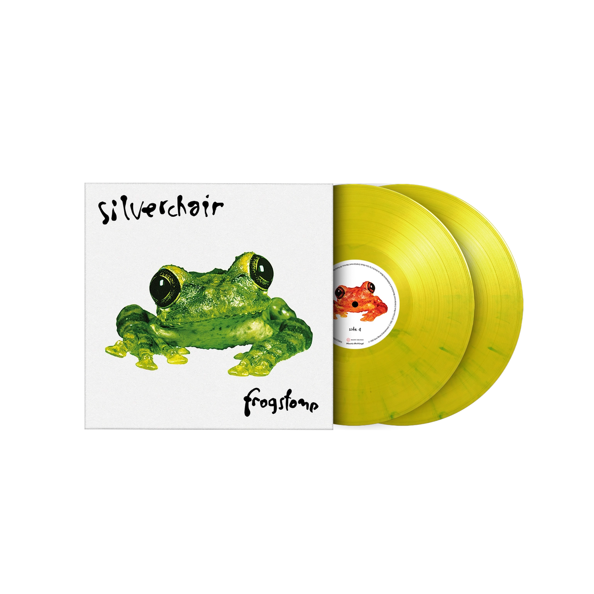 Silverchair — Frogstomp [Numbered 180g Yellow/Green Marble 2LP Vinyl] — sleeve and disc packaging