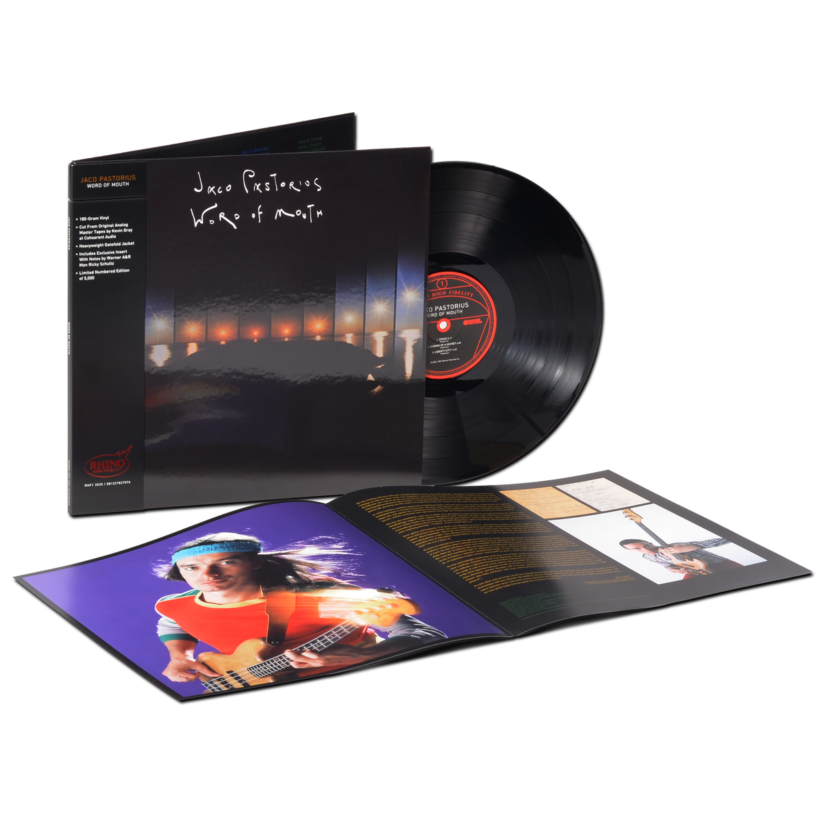 Jaco Pastorius – Word Of Mouth [Rhino HiFi Numbered 180 Gram Vinyl] cover artwork