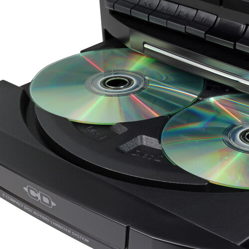 Jensen JMC-1250 turntable CD cassette radio music system - view 2