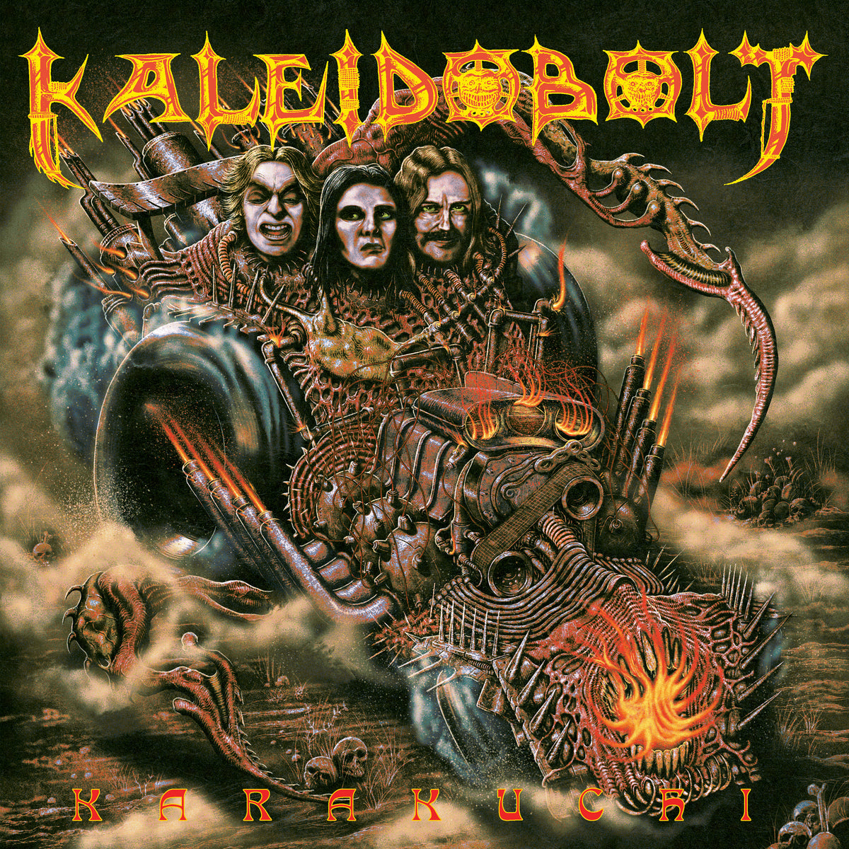 Kaleidobolt — Karakuchi [Turquoise & Black Smoke LP] — product artwork