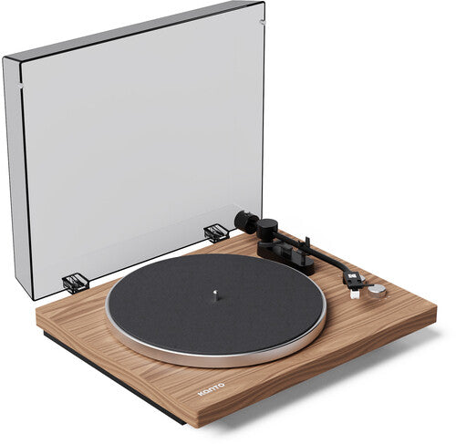 Kanto Obi3 G2 Bluetooth turntable in matte walnut