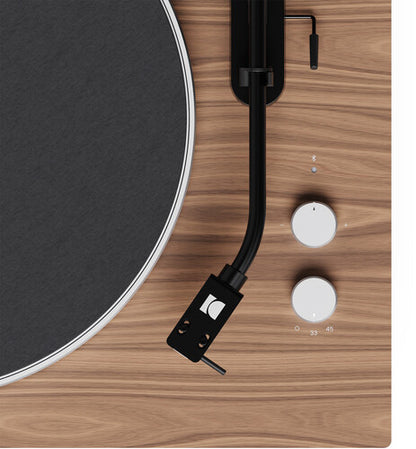 Kanto Obi3 G2 Bluetooth turntable in matte walnut - view 4