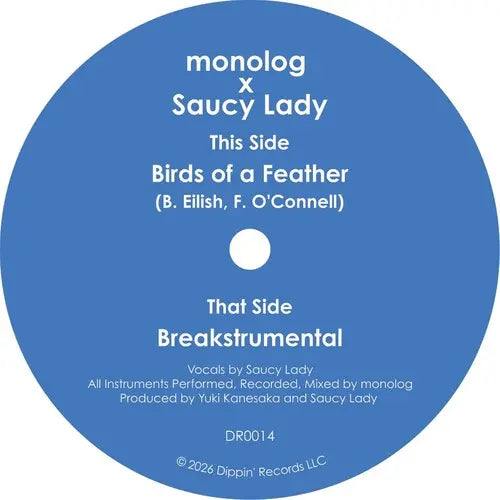 monolog & Saucy Lady - Birds Of A Feather [7"]