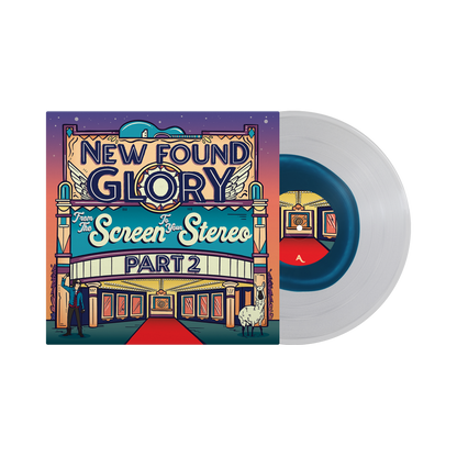 New Found Glory - From The Screen To Your Stereo 2 [Clear & Blue Vinyl] - album cover and vinyl