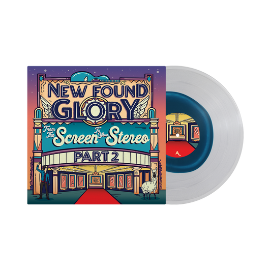 New Found Glory - From The Screen To Your Stereo 2 [Clear & Blue Vinyl] - album cover and vinyl