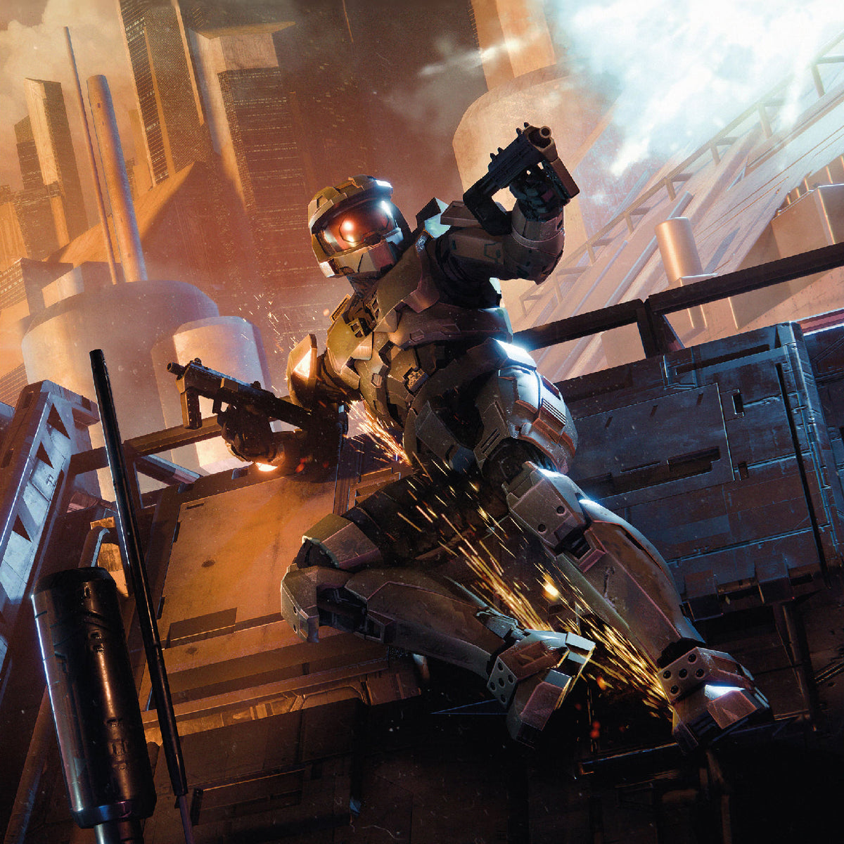 Martin O’Donnell & Michael Salvatori – Halo 2 (Original Soundtrack) [3LP] cover artwork