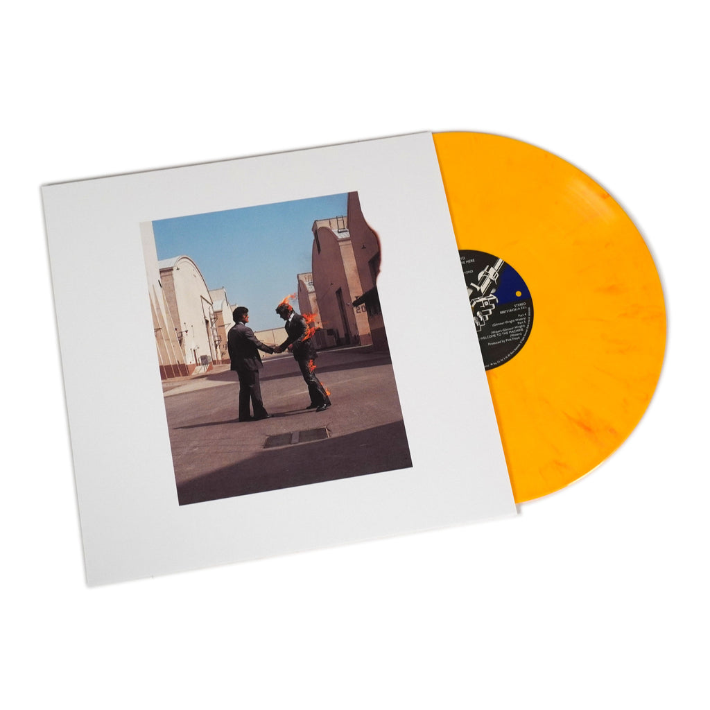 Pink Floyd — Wish You Were Here [Yellow Flame LP] — record and packaging