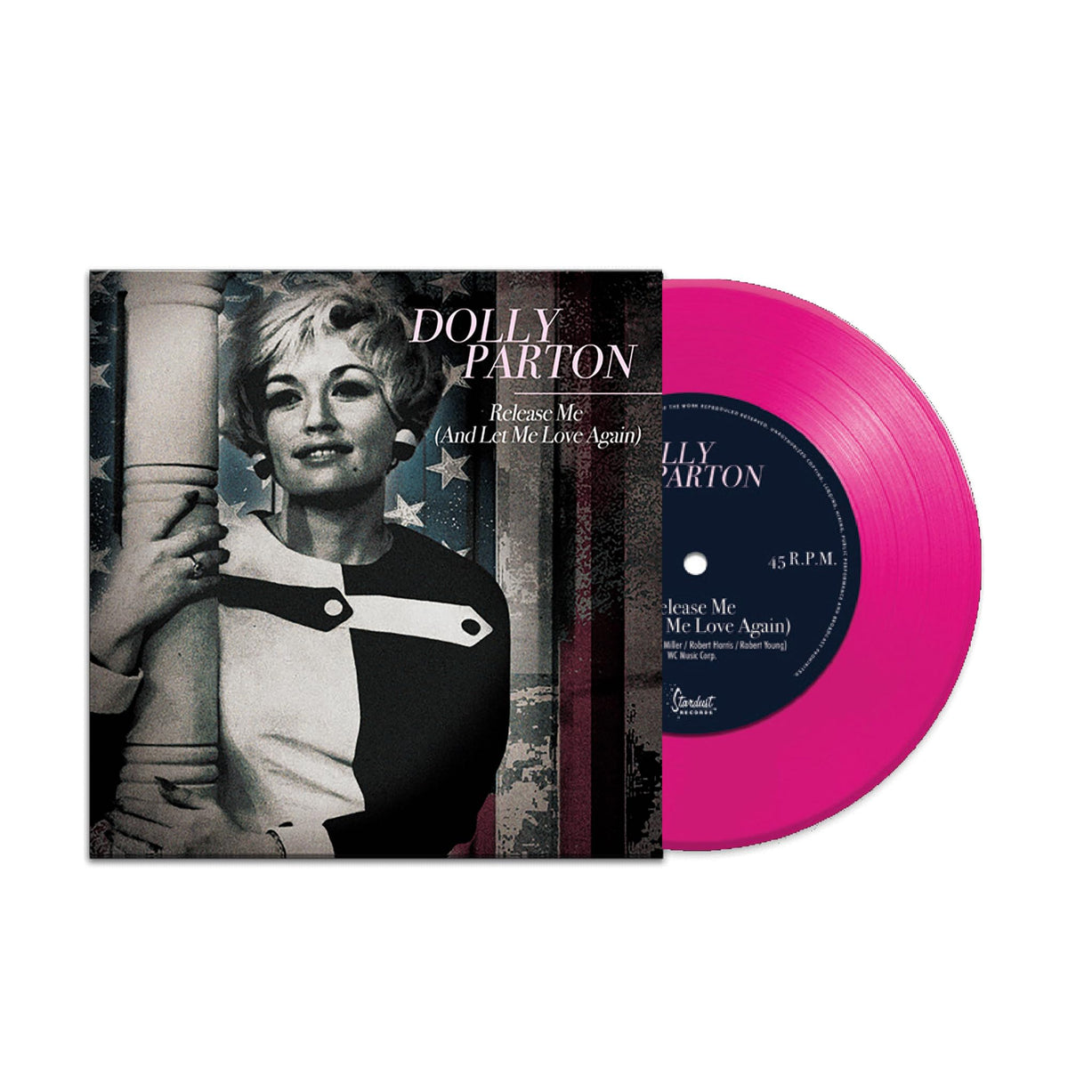 Dolly Parton - Release Me (And Let Me Love Again) [Magenta Vinyl 7"] cover artwork