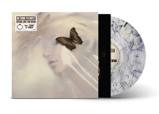 Return To Dust - Speak Like The Dead [Transparent Black/Gold Swirl 12" Vinyl] - album cover and vinyl