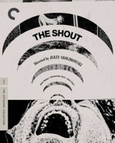 The Shout 1978 Criterion Collection Blu-ray cover art, directed by Jerzy Skolimowski