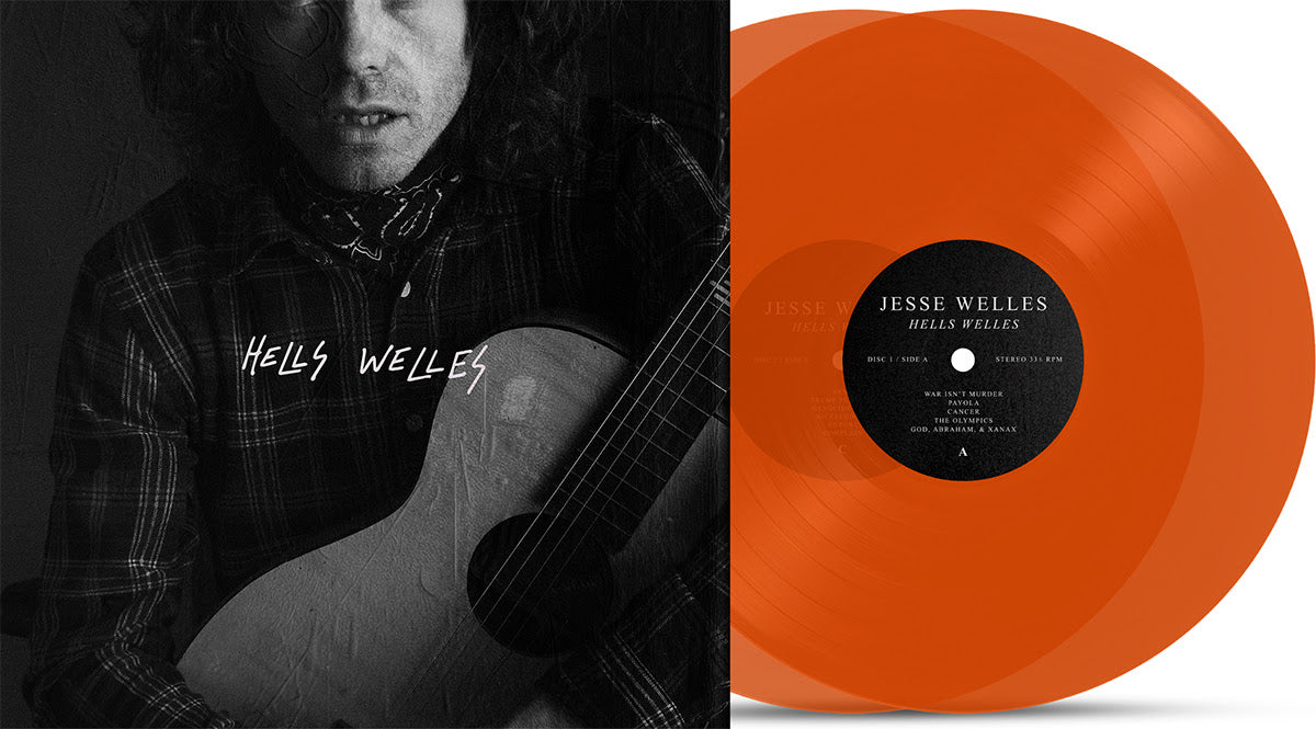 Jesse Welles — Hells Welles [Clear Orange 2LP] — cover and product artwork