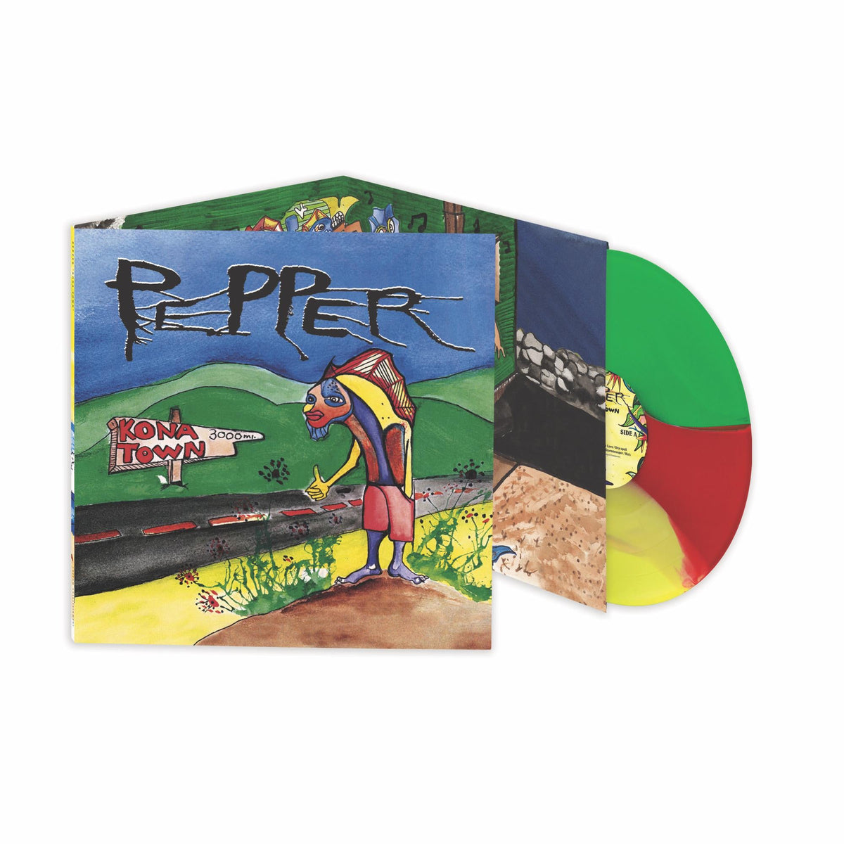 Pepper – Kona Town [Red, Green & Yellow Vinyl]
