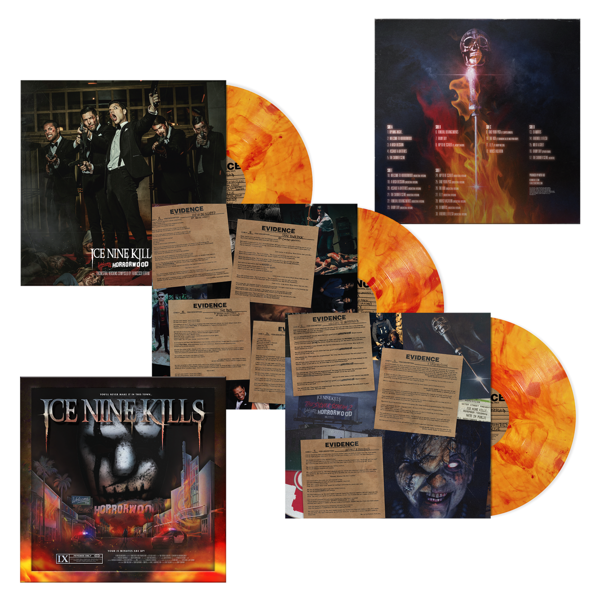 Ice Nine Kills - Welcome To Horrorwood: Under Fire [3LP Orange/Red Splatter Deluxe Box Set] - product image