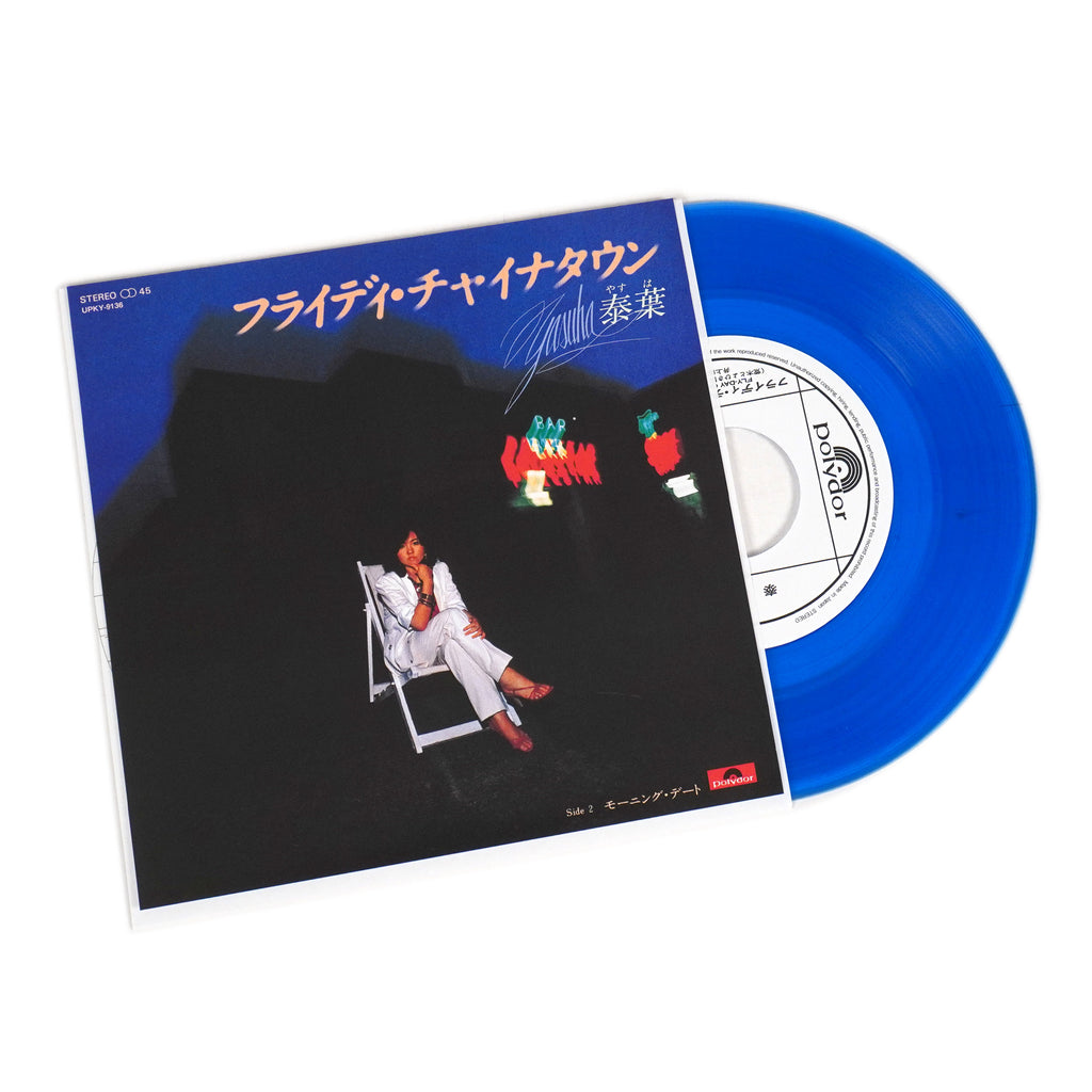 Yasuha — Friday Chinatown [Blue 7-inch Single] — cover and edition packaging