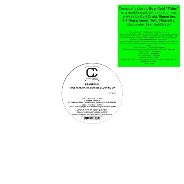 Beanfield - Tides Feat. Bajka Remixes / Looking Up [12" Vinyl 2LP]