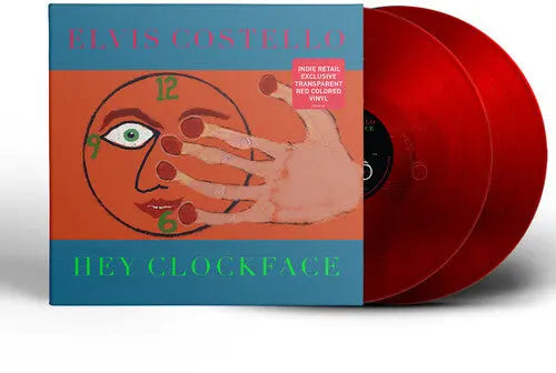Elvis Costello - Hey Clockface [Gatefold 2LP Jacket, Clear Vinyl, Colored Vinyl, Red, Indie Exclusive]