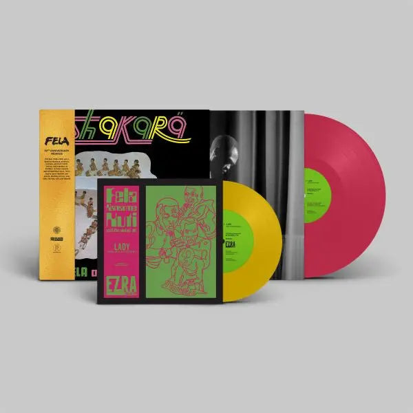 Fela Kuti - Shakara (50th Anniversary) [Pink Vinyl Gold Foil OBI Strip w/ Bonus Yellow Vinyl 7"]