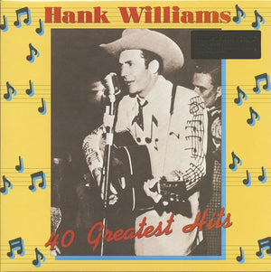 Hank Williams – 40 Greatest Hits [180g Vinyl 2LP] cover artwork