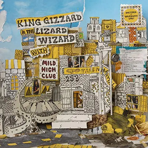 King Gizzard & The Lizard Wizard - Sketches Of Brunswick East [Yellow w/ Blue Splatter Vinyl LP]