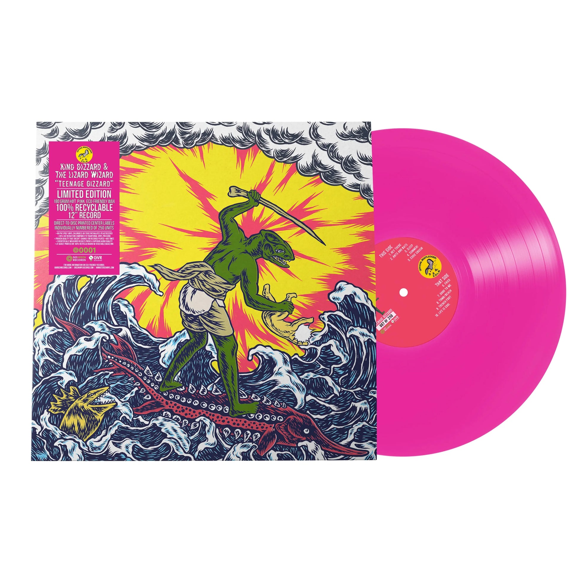 King Gizzard & The Lizard Wizard - Teenage Gizzard [Exclusive 180-Gram Eco-Friendly Hot Pink / 100% Recyclable Vinyl]