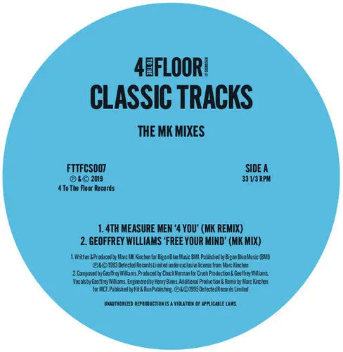 MK - 4 To The Floor Classic Tracks: The MK Mixes [Vinyl LP]