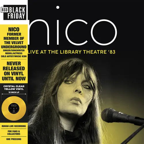 Nico - Live At The Library Theatre '83 [RSD Exclusive Yellow Clear Colored Vinyl]