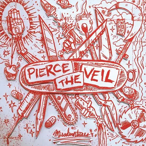 Pierce the Veil - Misadventures [Red Silver Colored Vinyl Indie Exclusive]
