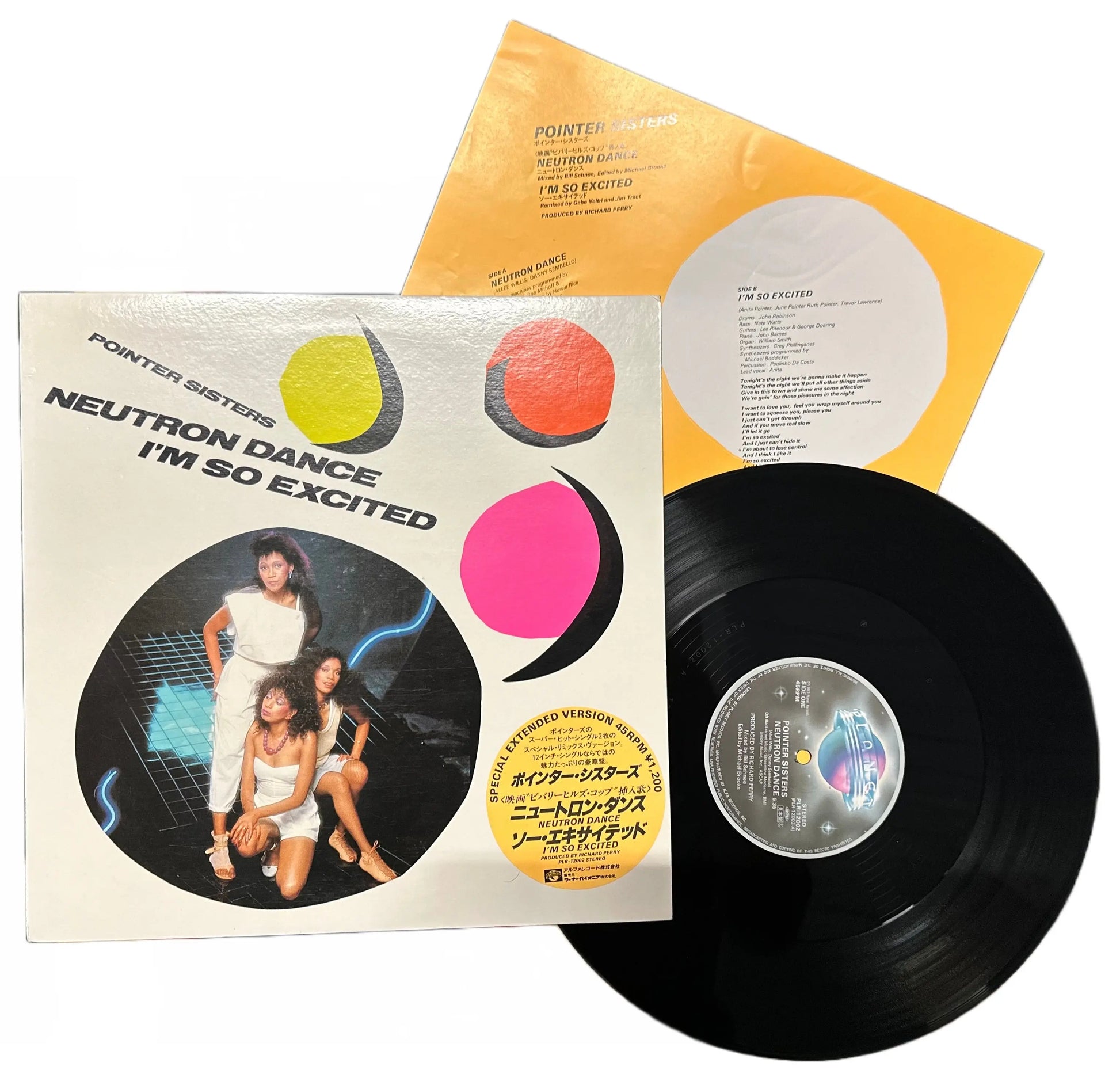 Pointer Sisters - Neutron Dance / I'm So Excited [Original Japanese Pressing Vinyl 12" Single]