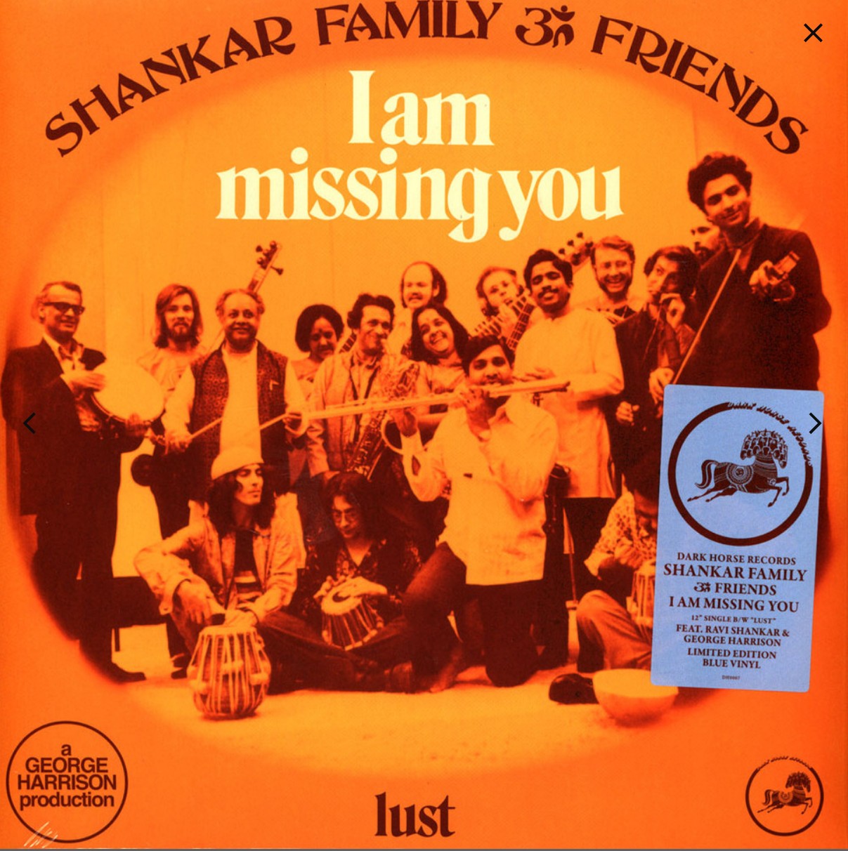Shankar Family & Friends - I Am Missing You [RSD Exclusive, Colored Vinyl, Blue 12'']
